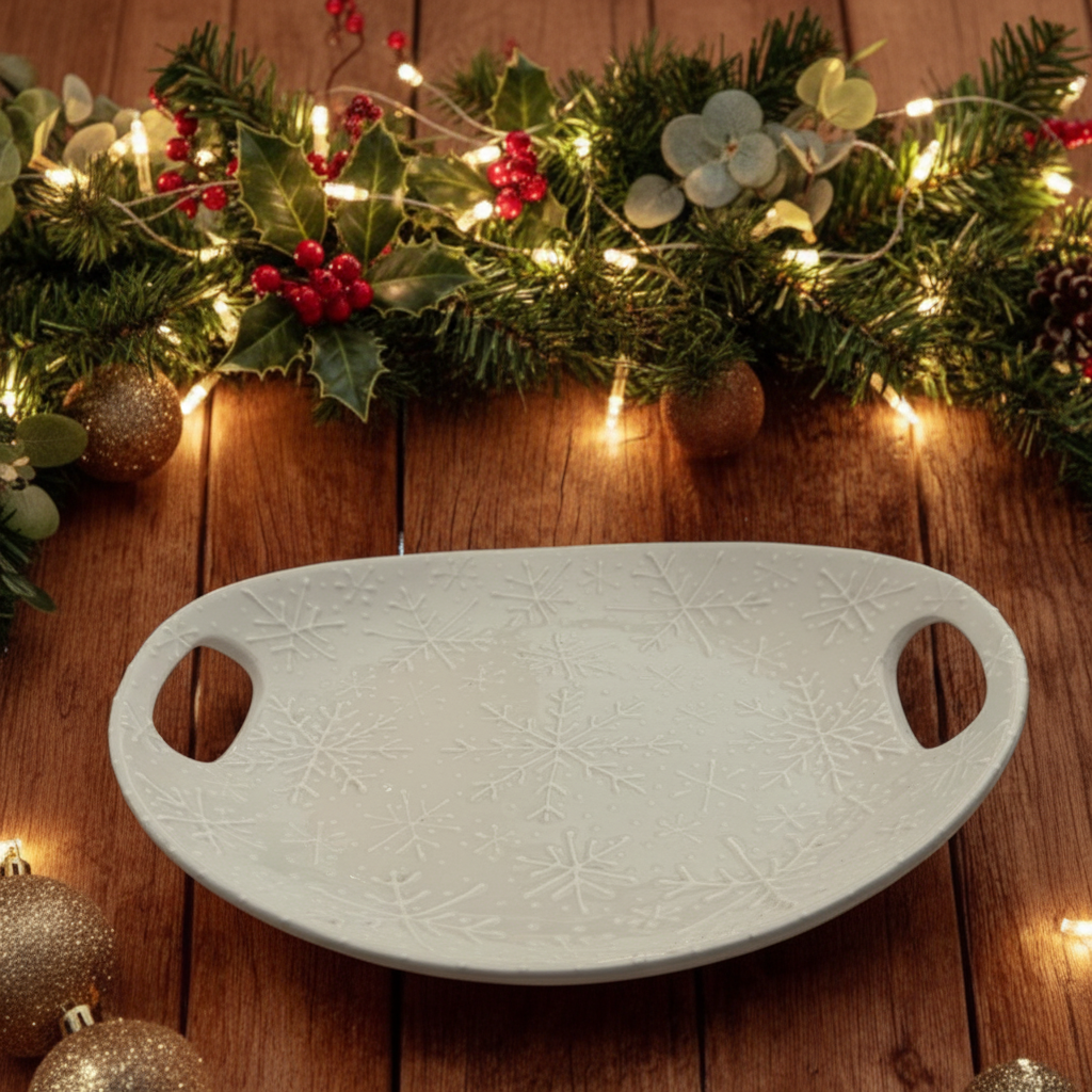 Winter Handled Bowl